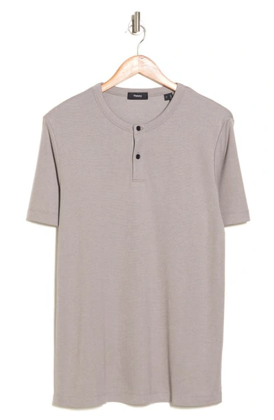 Theory Gaskell Solid Henley In Force Grey