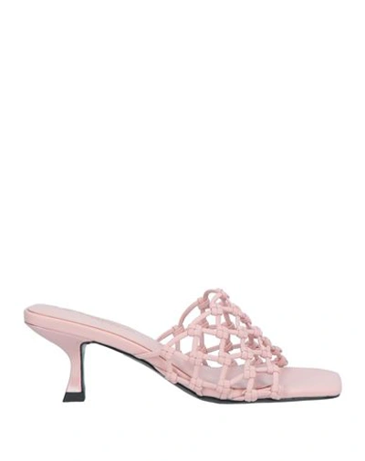 Tosca Blu Woman Sandals Pink Size 7 Textile Fibers