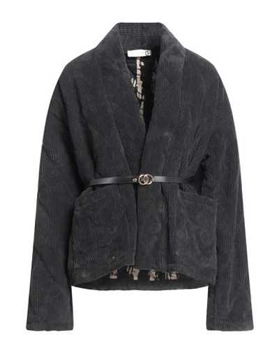 Haveone Woman Jacket Steel Grey Size S Polyester, Polyamide, Elastane, Viscose