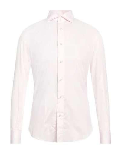 Sartorio Man Shirt Light Pink Size 16 Cotton