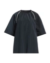Emporio Armani Woman T-shirt Midnight Blue Size M Polyamide, Polyester, Elastane