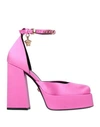 Versace Synthetic Fibers Shoes In Magenta
