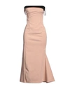 Philosophy Di Lorenzo Serafini Woman Midi Dress Blush Size 4 Cotton, Elastane In Pink