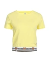 Moschino Woman Undershirt Yellow Size M Cotton, Elastane