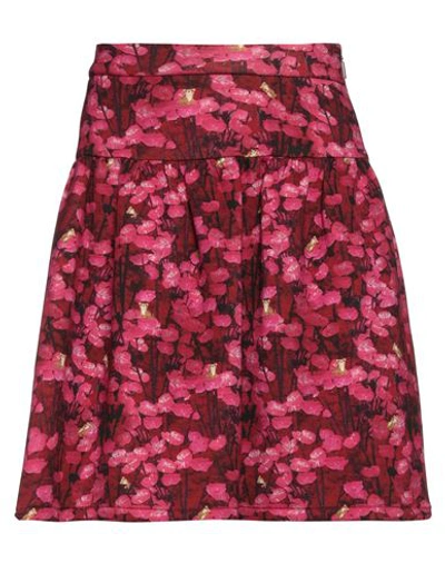 Max Mara Woman Mini Skirt Fuchsia Size 10 Viscose, Elastane In Pink