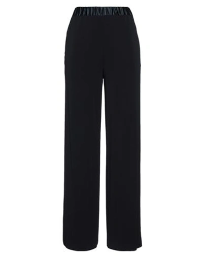 Emporio Armani Official Store Trousers With Elasticated Waist, In Ribbed, Stretch Technical Fabric In Blue