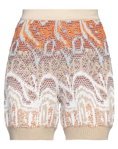 Roberto Collina Woman Shorts & Bermuda Shorts Beige Size S Organic Cotton