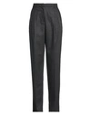 Emporio Armani Woman Pants Lead Size 12 Virgin Wool, Cashmere, Elastane In Grey