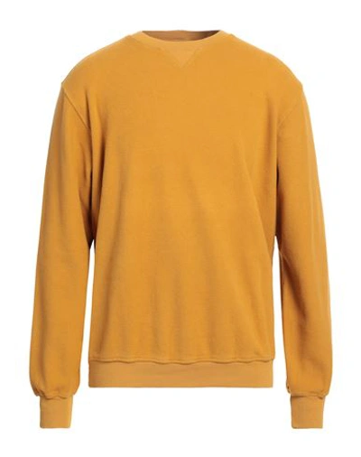 Filippo De Laurentiis Man Sweatshirt Ocher Size 42 Cotton In Yellow