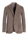 Santaniello Man Suit Jacket Dove Grey Size 42 Cotton In Beige