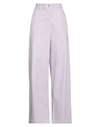 Attic And Barn Woman Denim Pants Lilac Size 8 Cotton In Purple