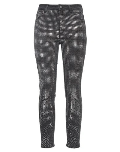 Dimora Woman Jeans Charcoal Size 6 Cotton, Elastane In Grey