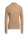 Tsd12 Man Turtleneck Camel Size M Acrylic, Wool In Beige