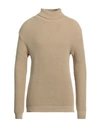 Tsd12 Man Turtleneck Beige Size M Acrylic, Wool