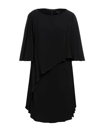 Emporio Armani Woman Short Dress Black Size 10 Viscose