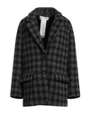 Haveone Woman Coat Lead Size M Polyester, Elastane In Grey
