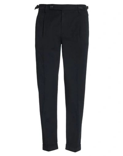 Berwich Man Pants Navy Size 38 Cotton, Elastane In Navy Blue