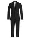Dsquared2 Man Suit Steel Grey Size 38 Virgin Wool, Elastane In Black