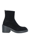 ANN DEMEULEMEESTER ANN DEMEULEMEESTER WOMAN ANKLE BOOTS BLACK SIZE 7 SOFT LEATHER