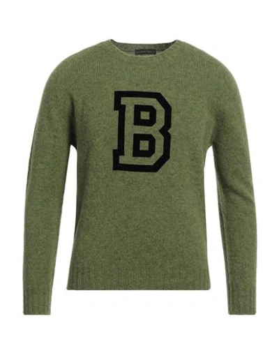 Lanificio Pubblico Man Sweater Light Green Size 40 Virgin Wool