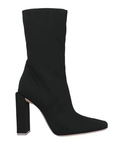 Sebastian Milano Woman Ankle Boots Black Size 9 Textile Fibers