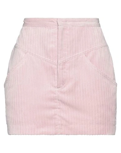 ISABEL MARANT ISABEL MARANT WOMAN MINI SKIRT LIGHT PINK SIZE 4 POLYESTER, POLYAMIDE