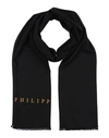 Philipp Plein Woman Scarf Black Size - Viscose In Black