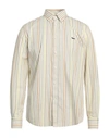 Harmont & Blaine Man Shirt Cream Size L Cotton In White