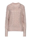 Dimora Woman Sweater Light Pink Size 2 Acrylic, Polyester, Wool