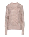 Dimora Woman Sweater Light Pink Size 8 Acrylic, Polyester, Wool In Pink