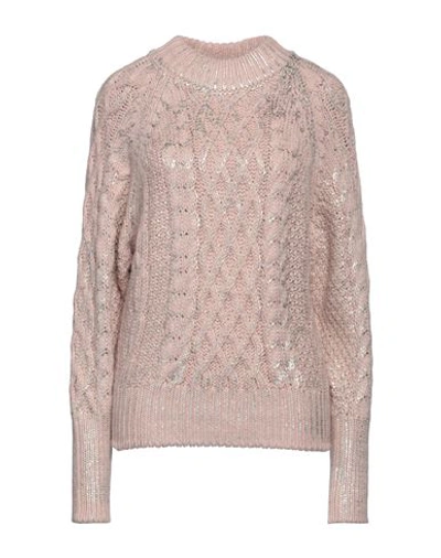 Dimora Woman Sweater Light Pink Size 8 Acrylic, Polyester, Wool