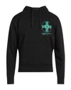 Darkoveli Man Sweatshirt Black Size S Cotton, Polyester In Black