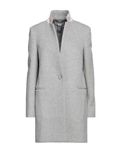 Stella Mccartney Woman Coat Grey Size 0 Wool, Viscose