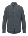 Aspesi Man Shirt Slate Blue Size L Polyester, Polyamide