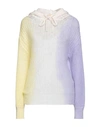 120% Lino Woman Sweater Light Yellow Size S Cashmere, Mohair Wool, Wool, Polyamide