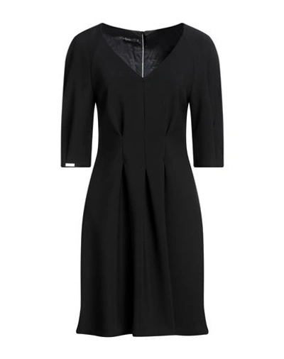 W Les Femmes By Babylon Woman Mini Dress Black Size 6 Polyolefin, Elastane