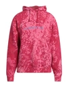 Darkoveli Man Sweatshirt Fuchsia Size M Cotton, Polyester In Pink