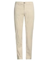 Costume National Man Pants Beige Size 40 Cotton, Elastane