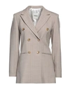 Sandro Woman Blazer Grey Size 8 Polyester, Virgin Wool, Elastane In Grey