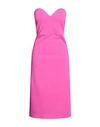 Forte Dei Marmi Couture Woman Midi Dress Fuchsia Size 6 Polyester, Elastane In Pink