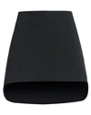 Ambush Woman Mini Skirt Black Size 8 Polyester, Virgin Wool, Elastane In Black