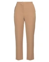 LE STREGHE LE STREGHE WOMAN PANTS CAMEL SIZE L POLYESTER, ELASTANE
