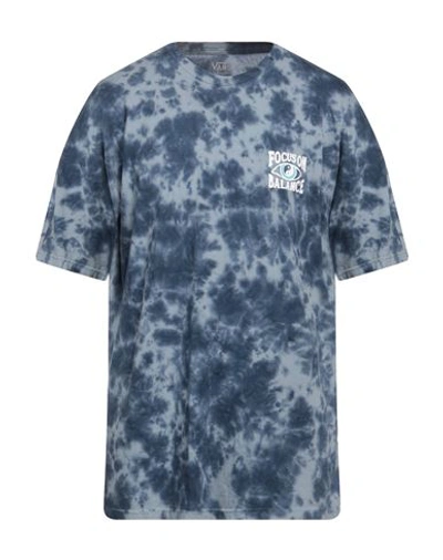 Vans Man T-shirt Slate Blue Size Xl Cotton