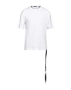 Ann Demeulemeester Man T-shirt Beige Size Xl Cotton