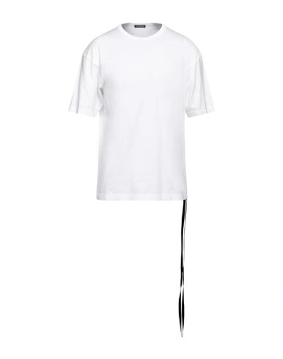 ANN DEMEULEMEESTER ANN DEMEULEMEESTER MAN T-SHIRT BEIGE SIZE M COTTON