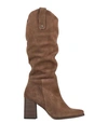 MTNG MTNG WOMAN BOOT KHAKI SIZE 6 SOFT LEATHER