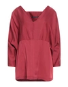 Alessio Bardelle Woman Blouse Garnet Size M Tencel In Red