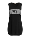 Marani Jeans Woman Tank Top Black Size 8 Viscose, Elastane In Black