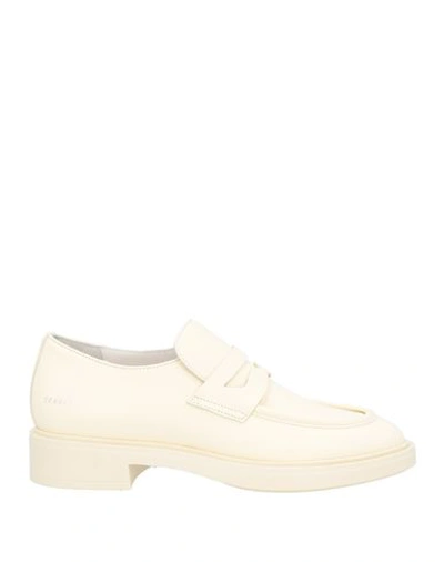 Copenhagen Studios Woman Loafers Cream Size 12 Soft Leather In White