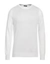 Bramante Man Sweater White Size 42 Cotton
